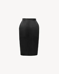 CASSANDRE pencil skirt lambskin