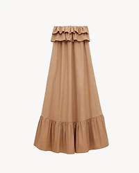 ruffled dress cotton serge