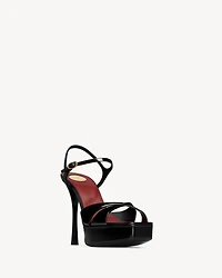 DEBBIE platform sandals patent leather