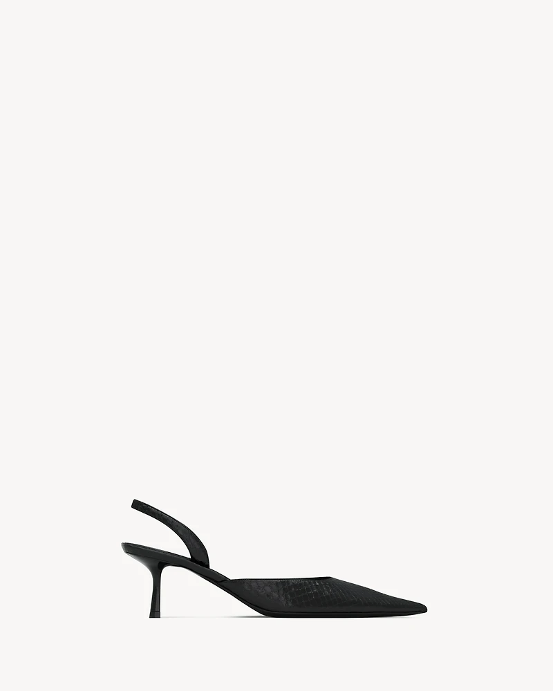 MISTY slingback pumps python