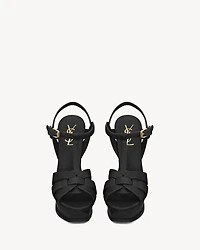 TRIBUTE platform sandals smooth leather