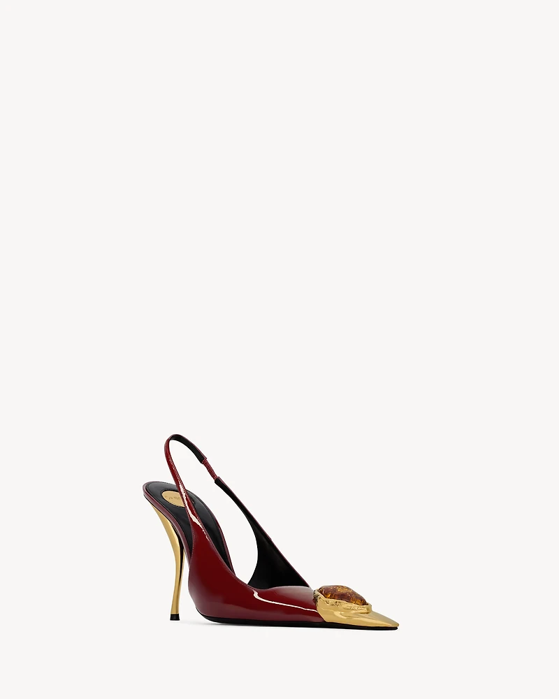 LOULOU slingback pumps patent leather
