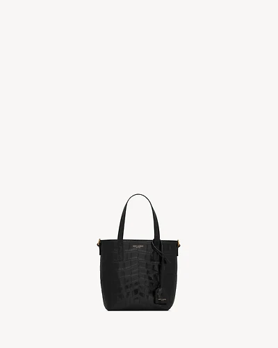 Mini toy   shopping Saint Laurent IN CROCODILE-EMBOSSED LEATHER