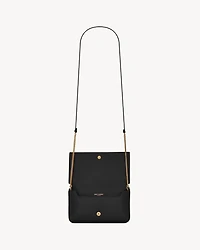 CASSANDRE phone holder in smooth leather