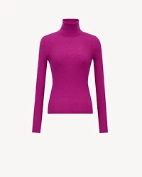 turtleneck top cashmere, wool, and silk