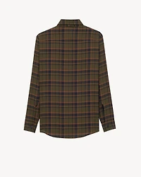 CASSANRE lavallière shirt cotton plaid
