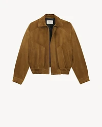 bomber jacket suede