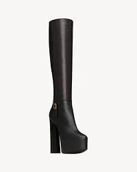 NICO platform boots smooth leather
