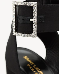 BIANCA platform sandals satin crepe