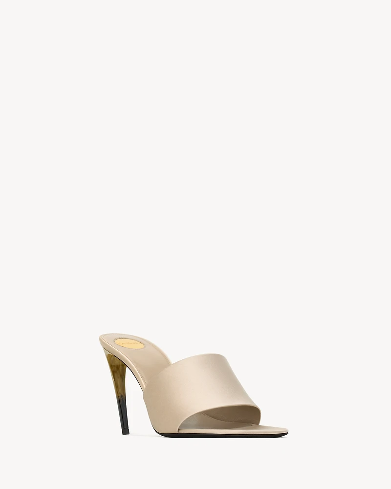 LODGE mules satin crepe