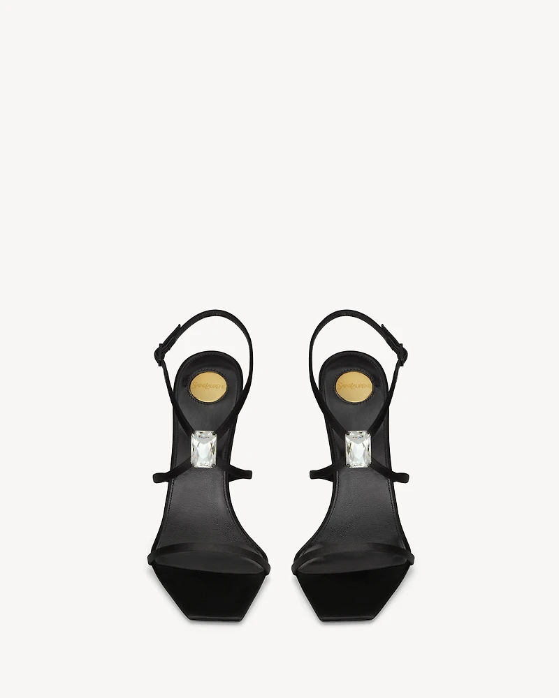 HARLOW sandals satin crepe and crystals