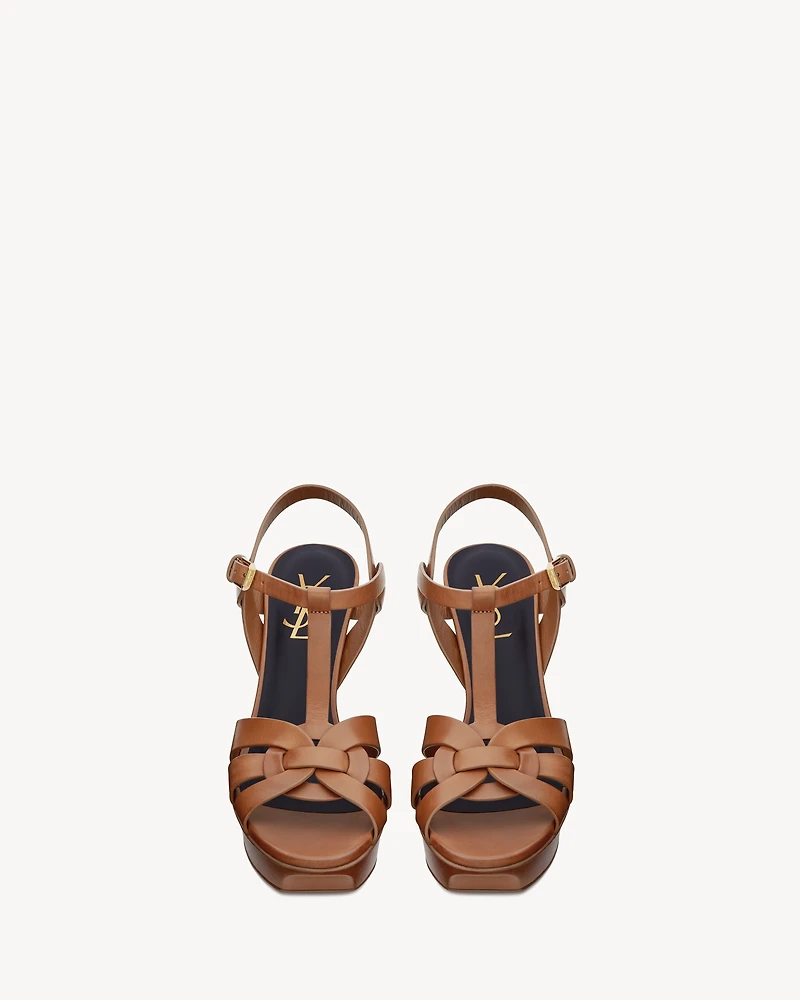 TRIBUTE platform sandals smooth leather