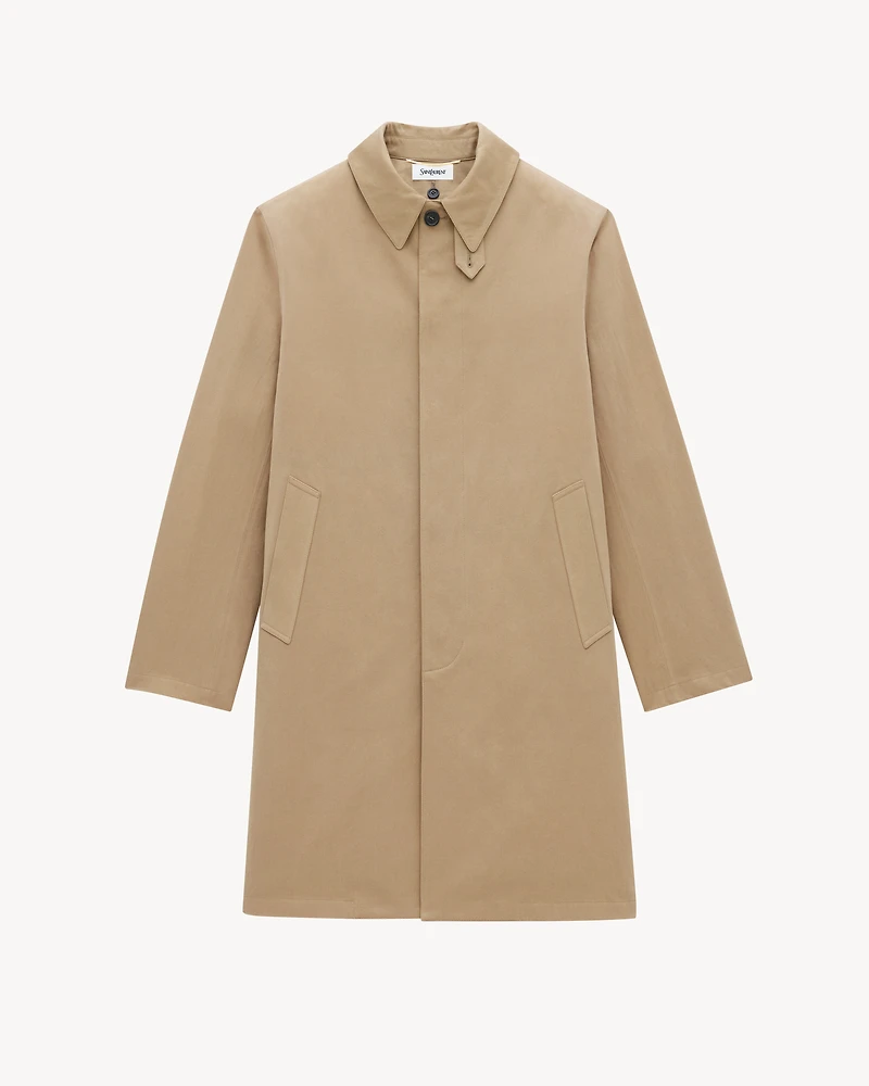 Coat cotton gabardine