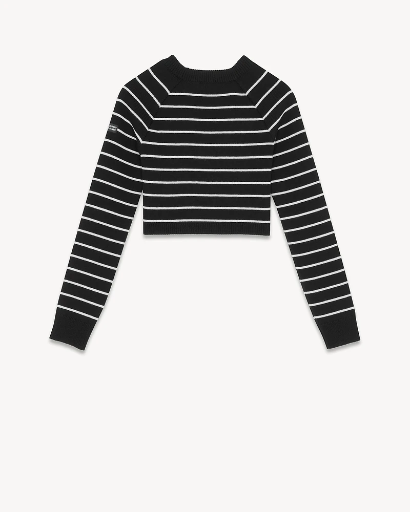 SAINT JAMES CROPPED SWEATER WOOL