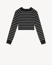SAINT JAMES CROPPED SWEATER WOOL