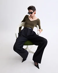 V-neck sweater cashmere