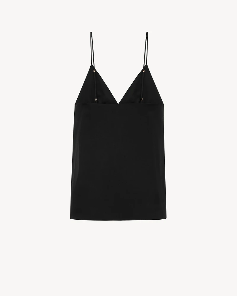 tank top silk georgette