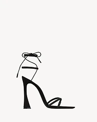 LIZA sandals satin crepe and rhinestones