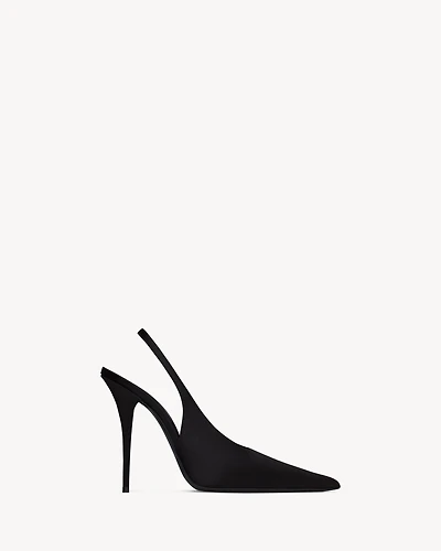 L'ENTRACTE slingback pumps satin crepe