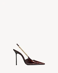 BLAKE slingback pumps tortoiseshell patent leather