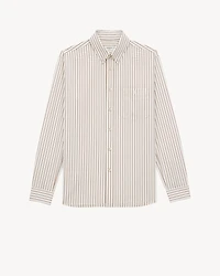 CASSANDRE shirt striped cotton poplin