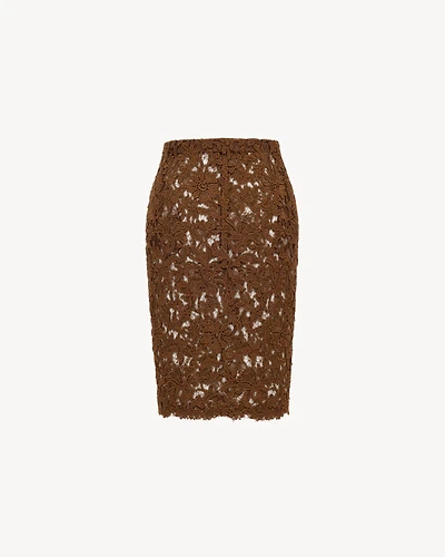 pencil skirt guipure lace