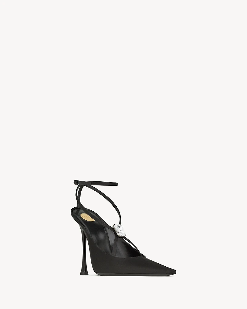 HARLOW pumps satin crepe and crystals