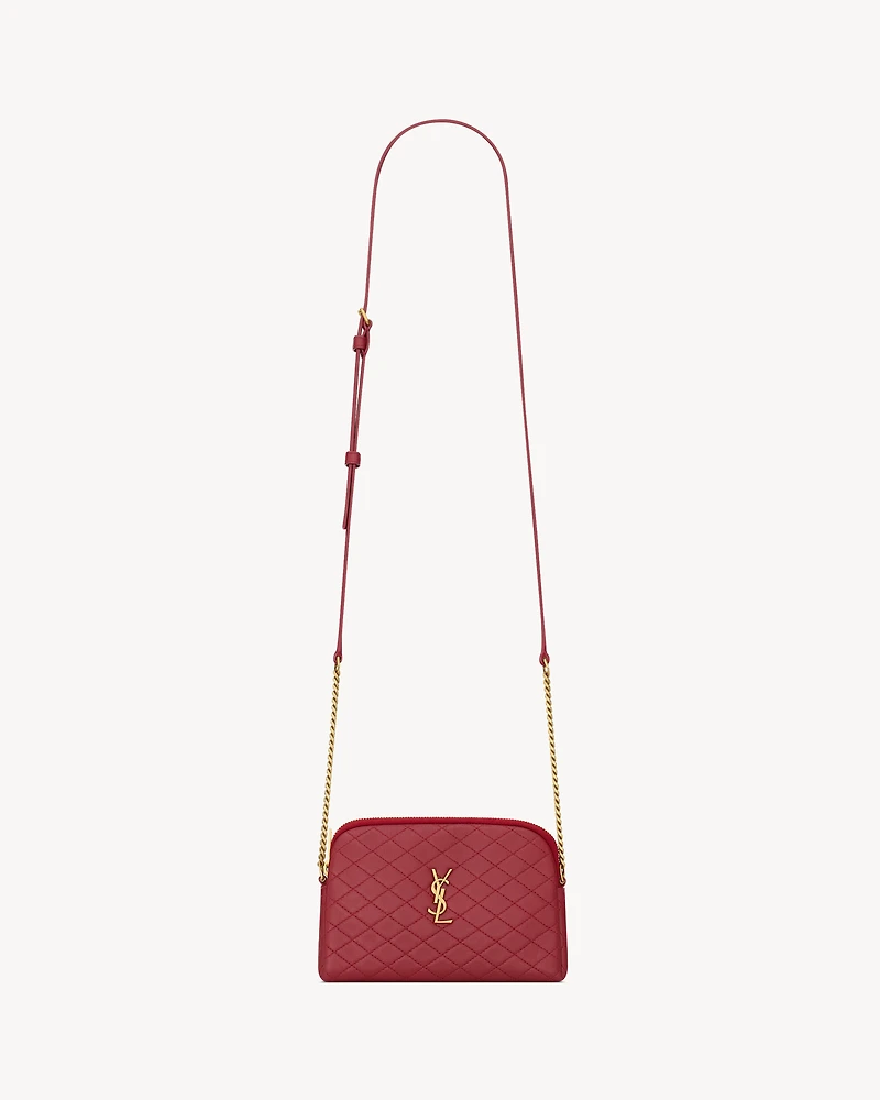 GABY zipped pouch in lambskin