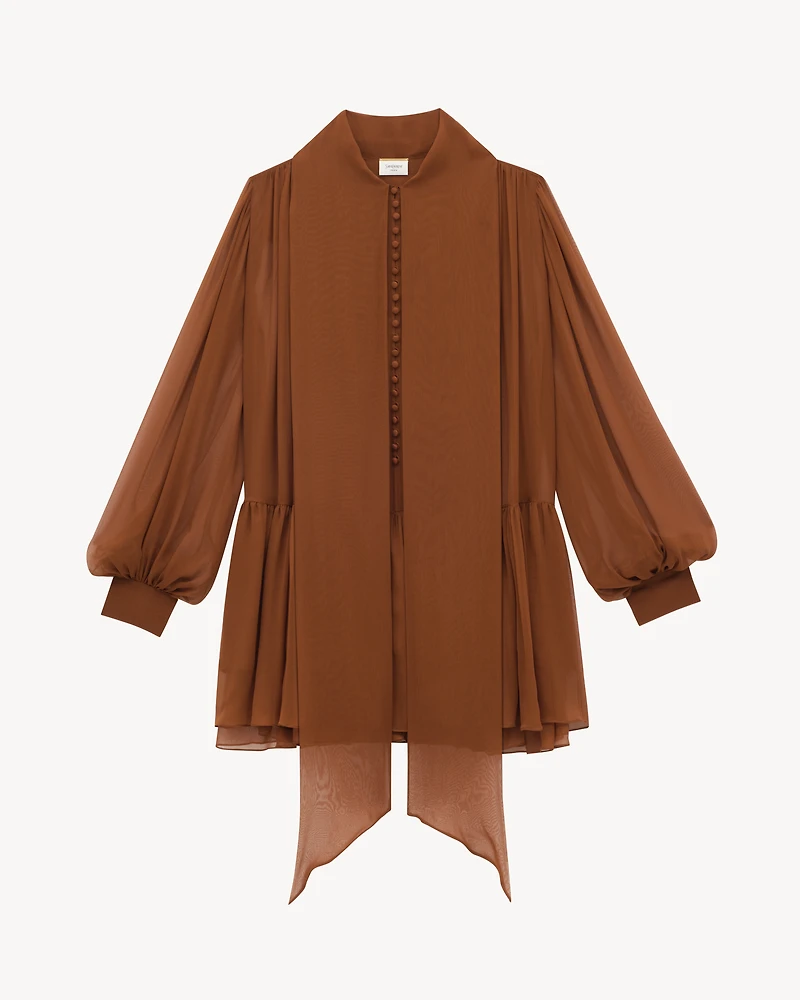 lavallière dress silk crepe muslin