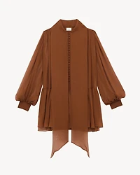 lavallière dress silk crepe muslin