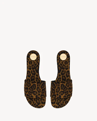 CARLYLE slides leopard grosgrain