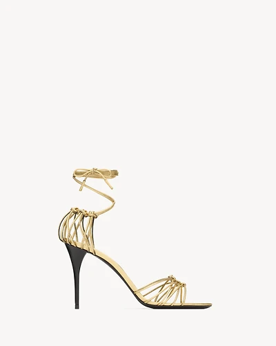 BABYLONE sandals metallic leather