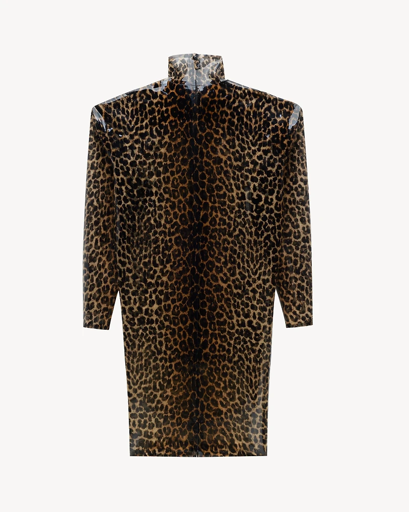 boxy dress leopard silicone