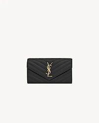 CASSANDRE MATELASSÉ large flap wallet in lambskin