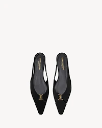 BABYLONE slingback flats satin crepe