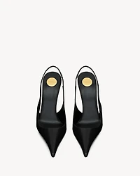 VENDOME slingback pumps glazed leather