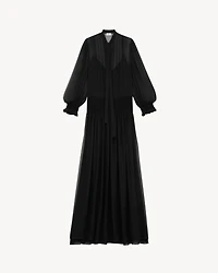 lavallière dress silk crepe muslin