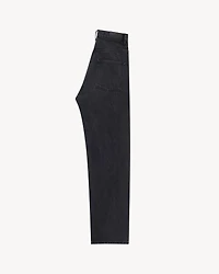 carrot-fit jeans used paris black denim
