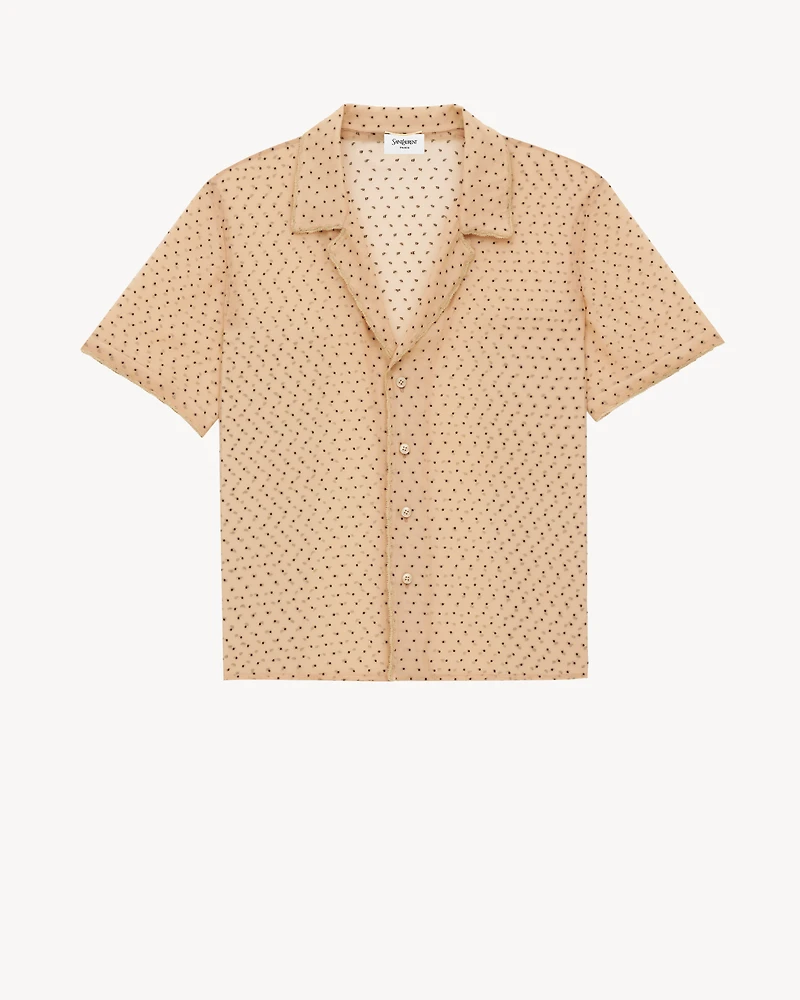pajama set dotted silk chiffon