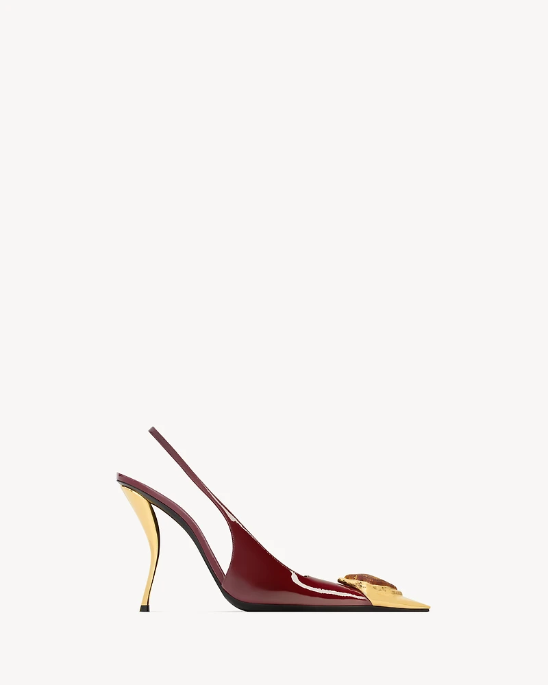 LOULOU slingback pumps patent leather