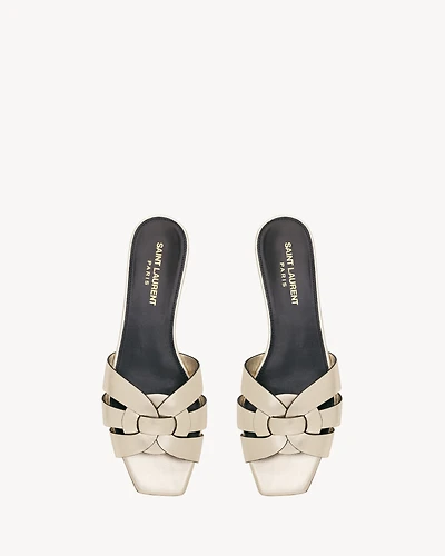TRIBUTE mules metallic leather