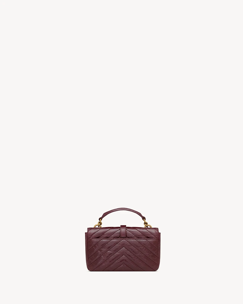 COLLEGE mini in shiny leather