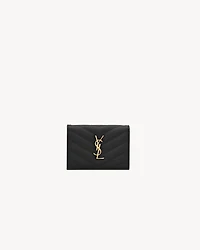 CASSANDRE MATELASSÉ business card case in grain de poudre leather