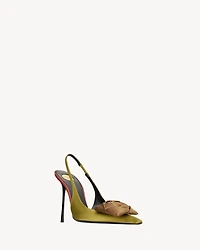 AMALIA slingback pumps satin crepe