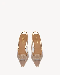 JIVE slingback pumps TPU and rhinestones