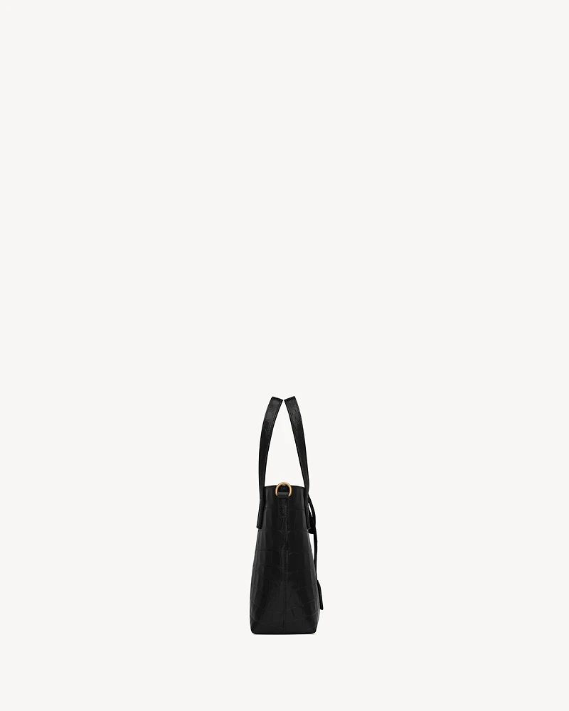 Mini toy   shopping Saint Laurent IN CROCODILE-EMBOSSED LEATHER