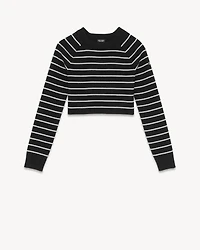 SAINT JAMES CROPPED SWEATER WOOL