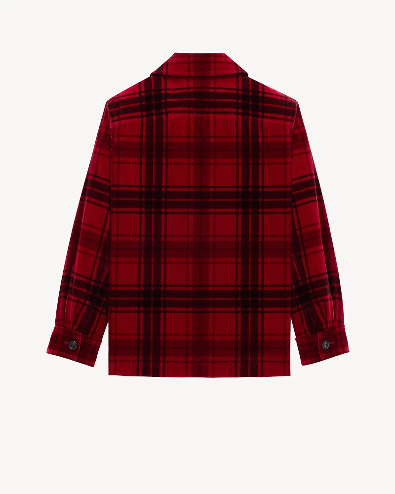 tartan jacket velvet