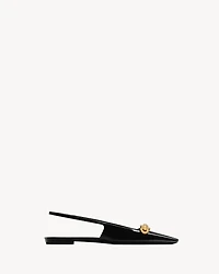 Blade slingback flats patent leather
