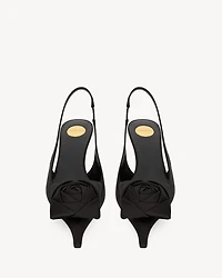 DAKOTA slingback pumps satin crepe